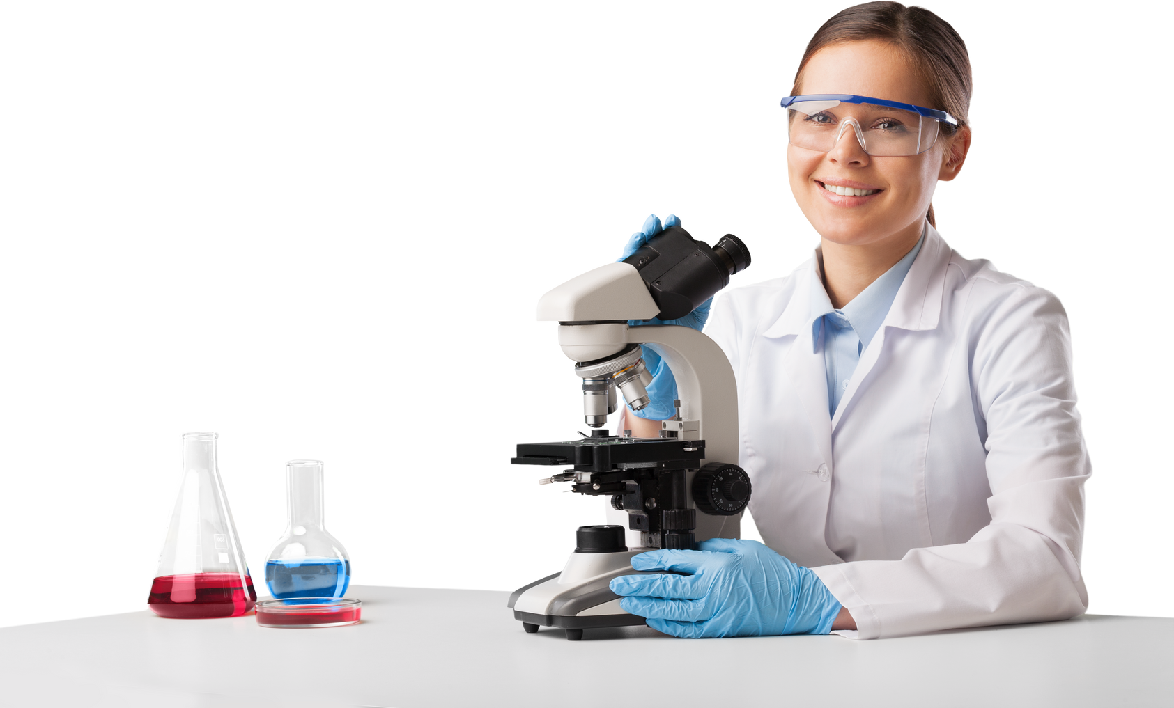 Woman in Laboratory.